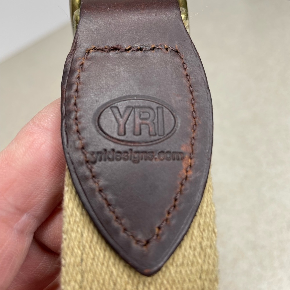 NWOT YRI Designs Green Fabric Golf Belt Size 42 - Picture 2 of 4